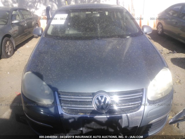 3VWRG71K26M634408 - 2006 VOLKSWAGEN JETTA 2.5 Light Blue photo 6