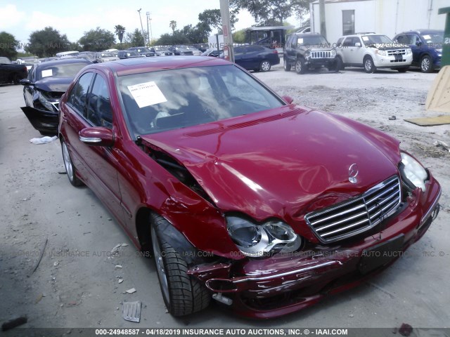 WDBRF52H16A833779 - 2006 MERCEDES-BENZ C GENERATION 2006 230 RED photo 1