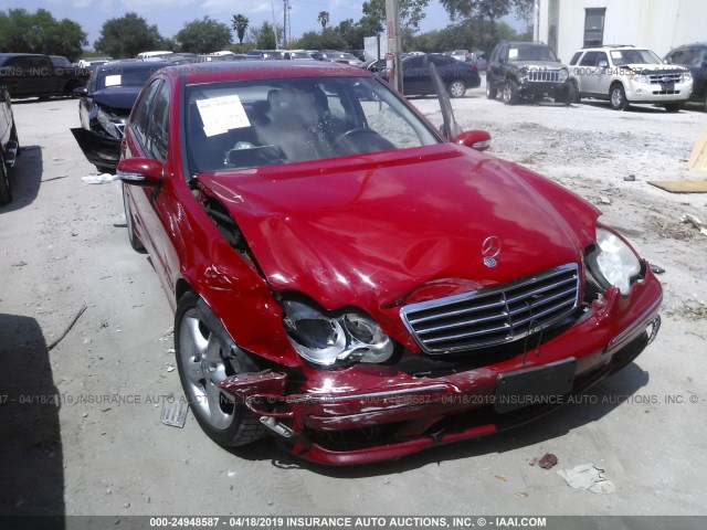 WDBRF52H16A833779 - 2006 MERCEDES-BENZ C GENERATION 2006 230 RED photo 6