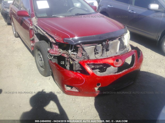 JTNBF3EK4A3004874 - 2010 TOYOTA CAMRY SE/LE/XLE RED photo 6