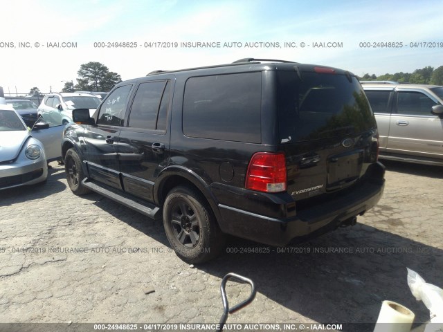 1FMRU17W63LB52567 - 2003 FORD EXPEDITION EDDIE BAUER BLACK photo 3