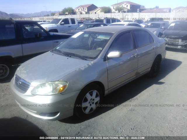 1NXBR32E95Z432266 - 2005 TOYOTA COROLLA CE/LE/S BEIGE photo 2