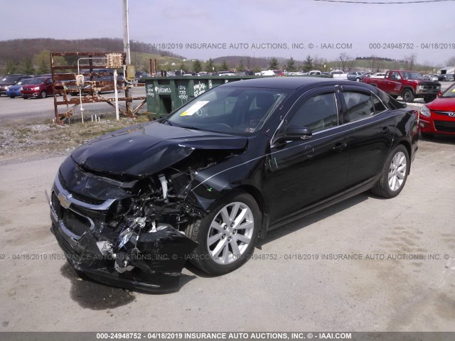 1G11E5SL3EF186303 - 2014 CHEVROLET MALIBU 2LT BLACK photo 2