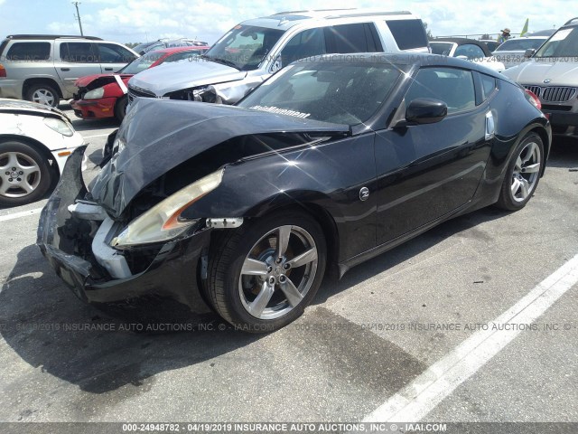 JN1AZ44E19M402111 - 2009 NISSAN 370Z BLACK photo 2