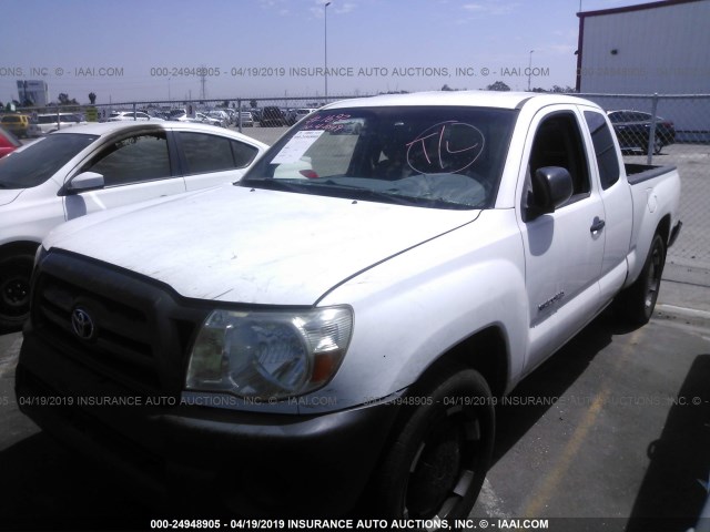 5TETX4CN2AZ673851 - 2010 TOYOTA TACOMA ACCESS CAB თეთრი ფოტო 2