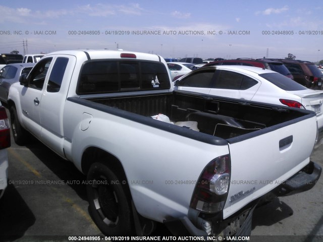 5TETX4CN2AZ673851 - 2010 TOYOTA TACOMA ACCESS CAB თეთრი ფოტო 3
