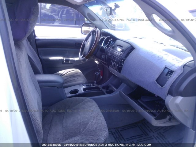 5TETX4CN2AZ673851 - 2010 TOYOTA TACOMA ACCESS CAB თეთრი ფოტო 5