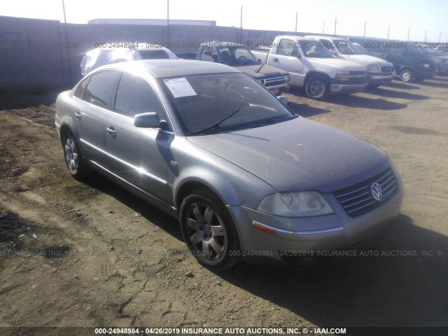 WVWRH63B33P102257 - 2003 VOLKSWAGEN PASSAT GLX GRAY photo 1