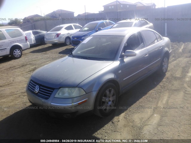 WVWRH63B33P102257 - 2003 VOLKSWAGEN PASSAT GLX GRAY photo 2