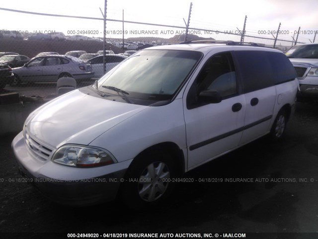 2FMZA5149YBC60843 - 2000 FORD WINDSTAR LX WHITE photo 2