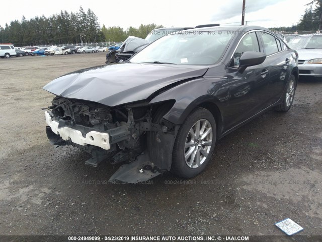 JM1GJ1U54G1409792 - 2016 MAZDA 6 SPORT GRAY photo 2