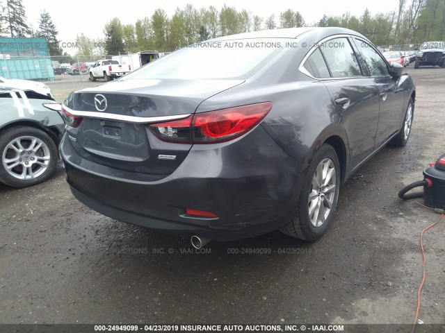 JM1GJ1U54G1409792 - 2016 MAZDA 6 SPORT GRAY photo 4