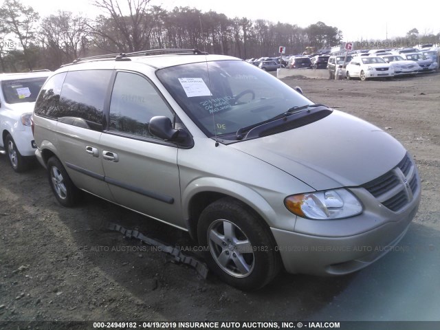 1D4GP45R36B573967 - 2006 DODGE CARAVAN SXT TAN photo 1