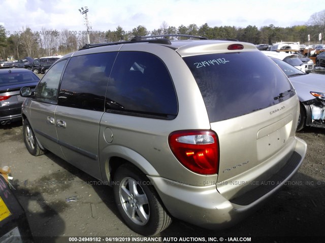 1D4GP45R36B573967 - 2006 DODGE CARAVAN SXT TAN photo 3