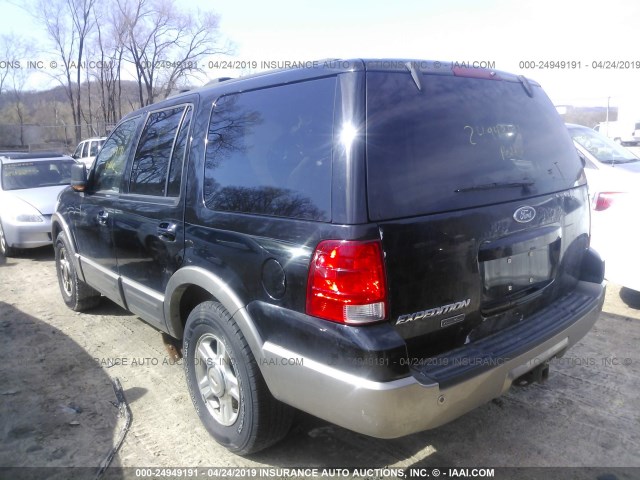 1FMPU18L03LA33778 - 2003 FORD EXPEDITION EDDIE BAUER BLACK photo 3