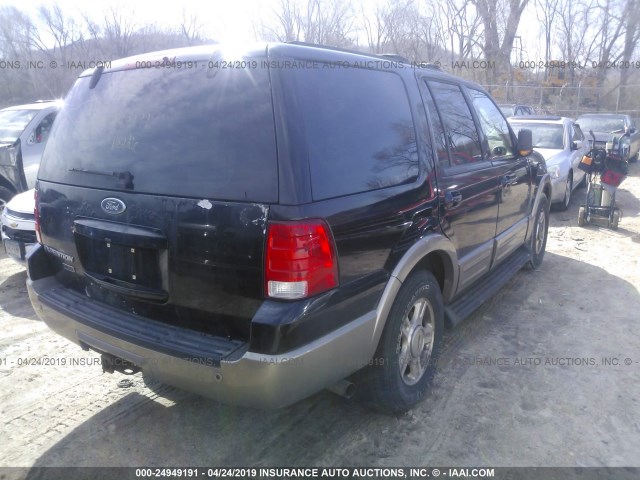 1FMPU18L03LA33778 - 2003 FORD EXPEDITION EDDIE BAUER BLACK photo 4