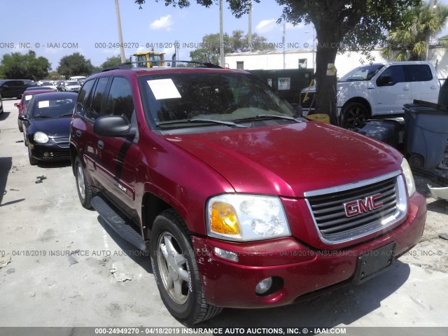 1GKDT13S042365935 - 2004 GMC ENVOY RED photo 1