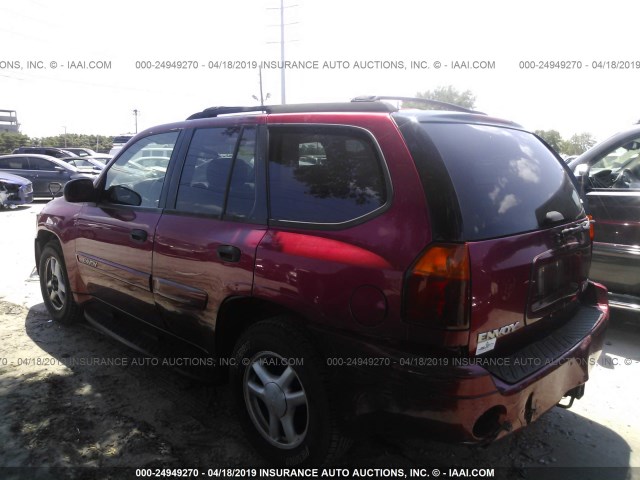 1GKDT13S042365935 - 2004 GMC ENVOY RED photo 3