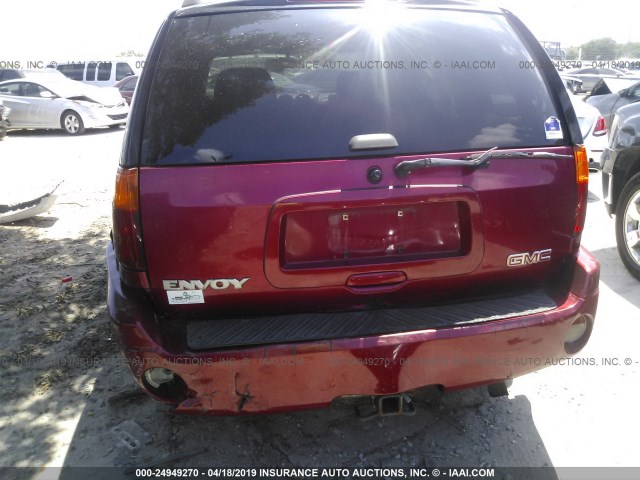 1GKDT13S042365935 - 2004 GMC ENVOY RED photo 6