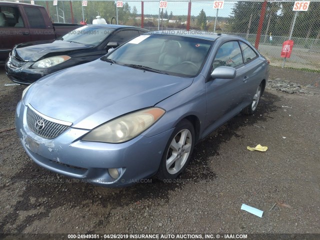 4T1CA30P84U014828 - 2004 TOYOTA CAMRY SOLARA SE/SLE Light Blue photo 2