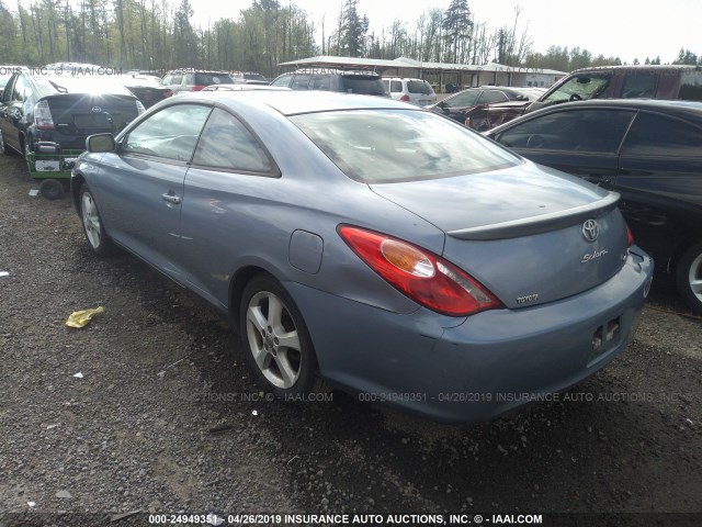 4T1CA30P84U014828 - 2004 TOYOTA CAMRY SOLARA SE/SLE Light Blue photo 3