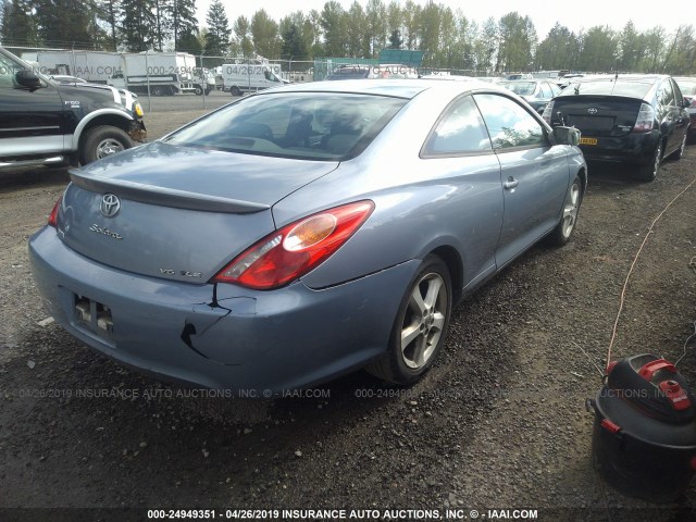 4T1CA30P84U014828 - 2004 TOYOTA CAMRY SOLARA SE/SLE Light Blue photo 4