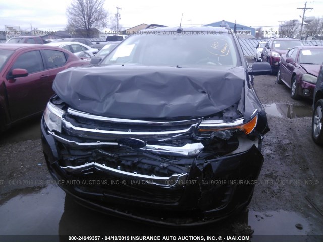 2FMDK3GC6DBC69407 - 2013 FORD EDGE SE BLACK photo 6