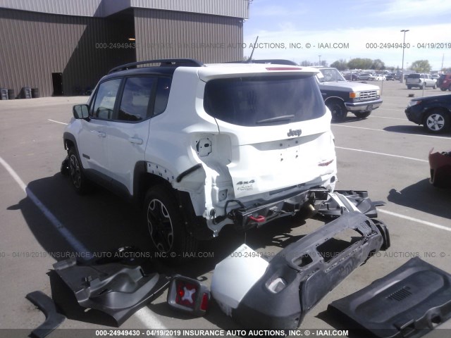 ZACCJBCBXHPF17959 - 2017 JEEP RENEGADE WHITE photo 3