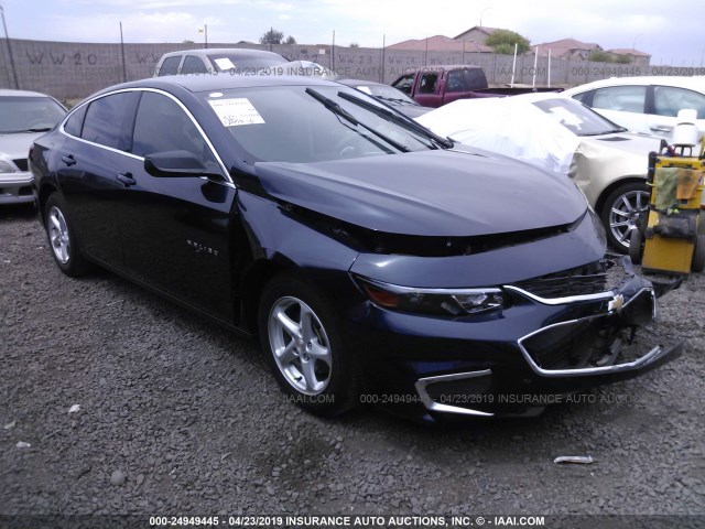 1G1ZB5STXJF248334 - 2018 CHEVROLET MALIBU LS BLUE photo 1