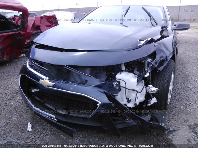 1G1ZB5STXJF248334 - 2018 CHEVROLET MALIBU LS BLUE photo 6