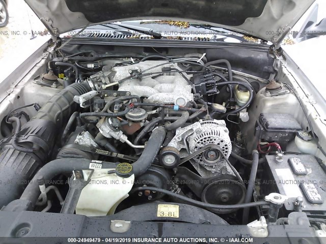 1FAFP4043YF211434 - 2000 FORD MUSTANG Gümüş foto 10