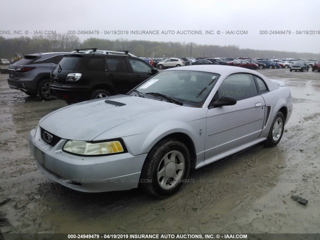 1FAFP4043YF211434 - 2000 FORD MUSTANG Gümüş foto 2