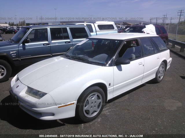 1G8ZK8277SZ218083 - 1995 SATURN SW2 WHITE photo 2