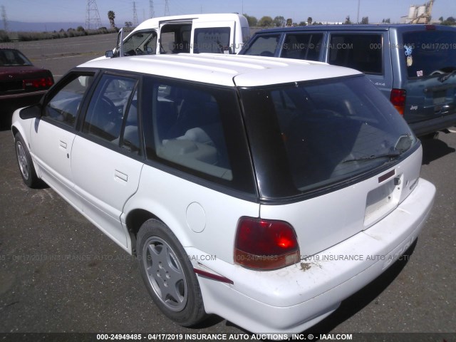 1G8ZK8277SZ218083 - 1995 SATURN SW2 WHITE photo 3