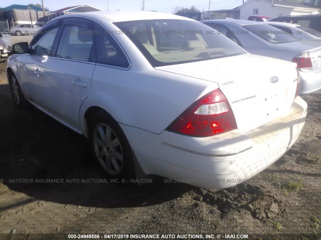 1FAHP25166G168419 - 2006 FORD FIVE HUNDRED LIMITED WHITE photo 3