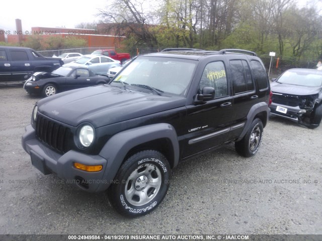 1J4GL48K63W502008 - 2003 JEEP LIBERTY SPORT/FREEDOM BLACK photo 2