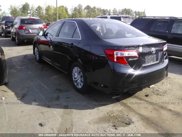 4T1BF1FK2CU149623 - 2012 TOYOTA CAMRY SE/LE/XLE BLACK photo 3
