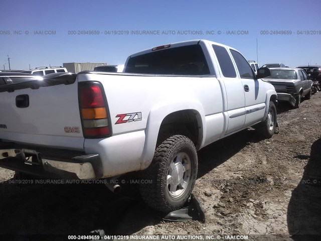 2GTEK19TX41371115 - 2004 GMC NEW SIERRA K1500 WHITE photo 4