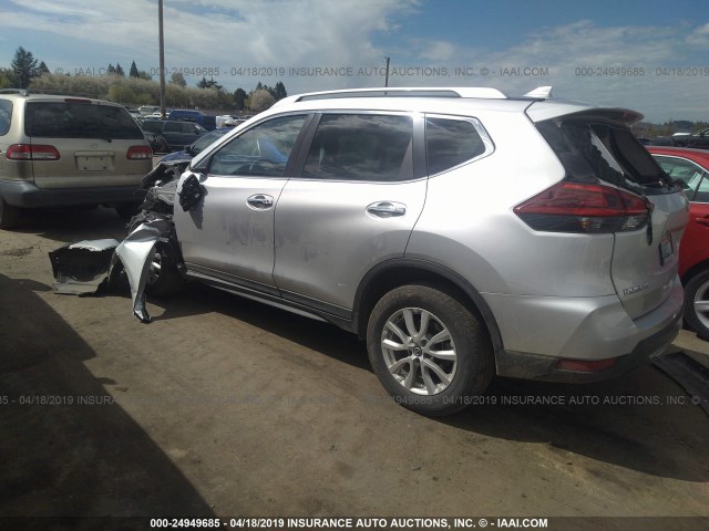 KNMAT2MV0JP585202 - 2018 NISSAN ROGUE S/SV SILVER photo 3