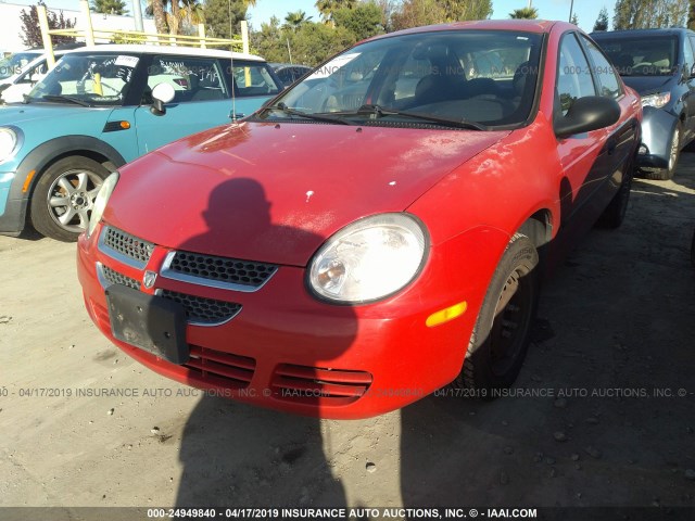 1B3ES26C14D606856 - 2004 DODGE NEON SE RED photo 2