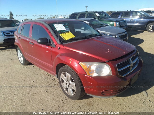 1B3HB48BX7D375229 - 2007 DODGE CALIBER SXT RED photo 1