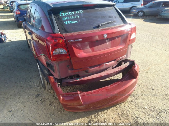 1B3HB48BX7D375229 - 2007 DODGE CALIBER SXT RED photo 6