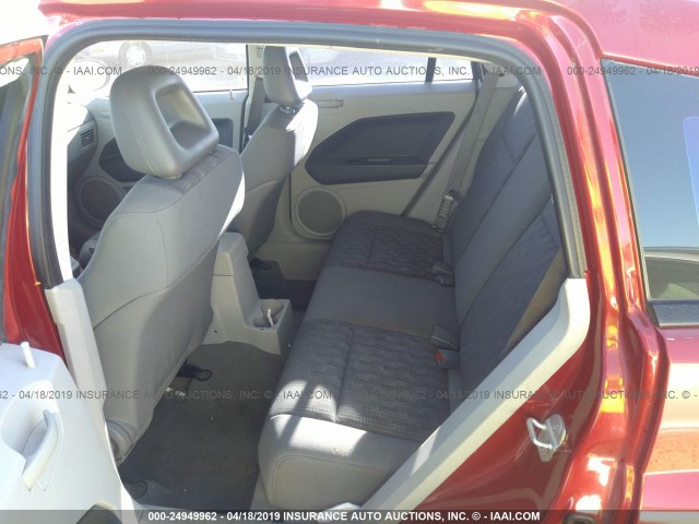 1B3HB48BX7D375229 - 2007 DODGE CALIBER SXT RED photo 8