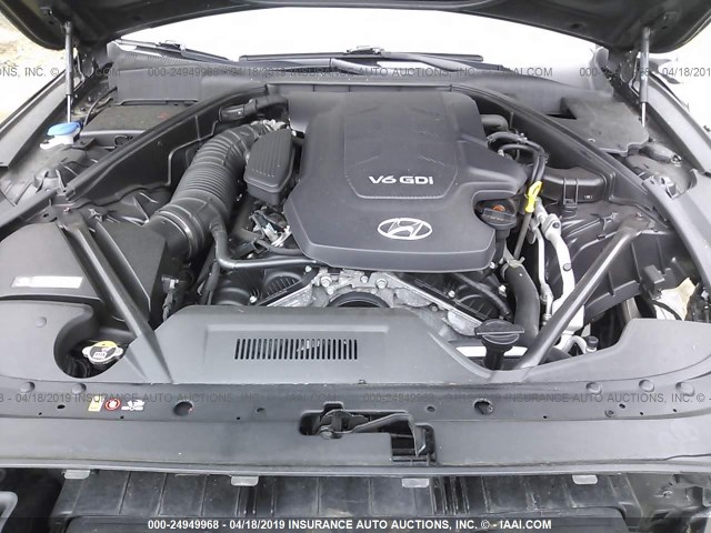 KMHGN4JE0FU065509 - 2015 HYUNDAI GENESIS 3.8L BLACK photo 10