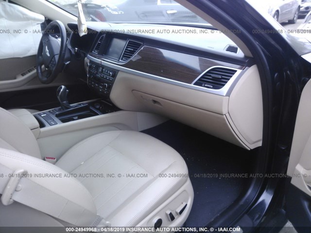 KMHGN4JE0FU065509 - 2015 HYUNDAI GENESIS 3.8L BLACK photo 5