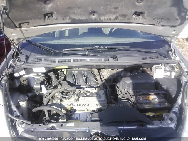 5TDZK23C27S061148 - 2007 TOYOTA SIENNA CE/LE SILVER photo 10