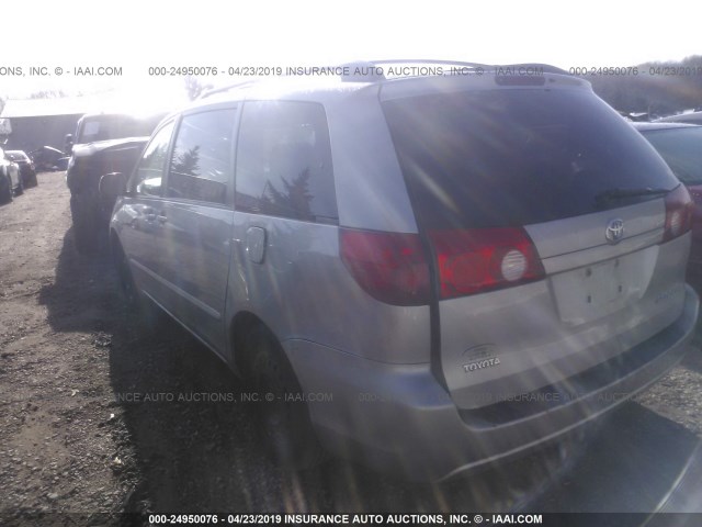 5TDZK23C27S061148 - 2007 TOYOTA SIENNA CE/LE SILVER photo 3