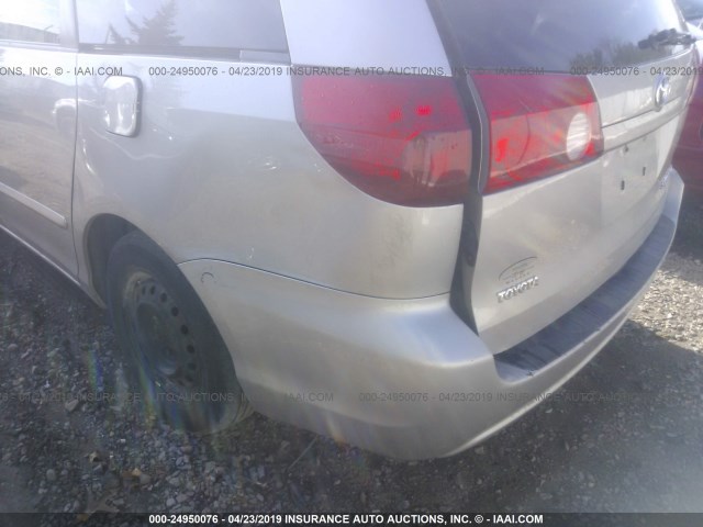 5TDZK23C27S061148 - 2007 TOYOTA SIENNA CE/LE SILVER photo 6