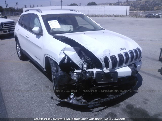 1C4PJLCB3FW761444 - 2015 JEEP CHEROKEE LATITUDE WHITE photo 1