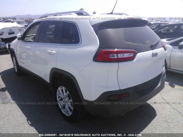 1C4PJLCB3FW761444 - 2015 JEEP CHEROKEE LATITUDE WHITE photo 3